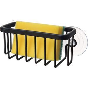 Kitchen Sink Suction Holder for Sponges (BLACK)
